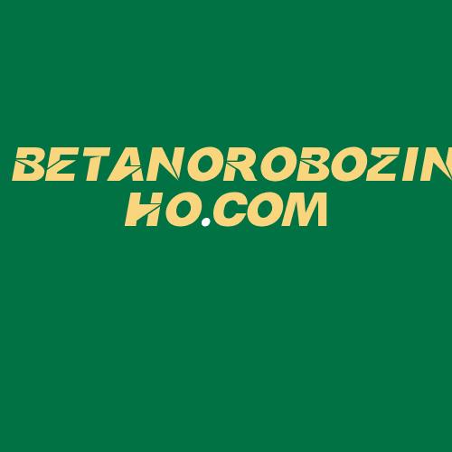 Logo da BETANOROBOZINHO